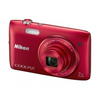 Nikon Coolpix S3500 červený
